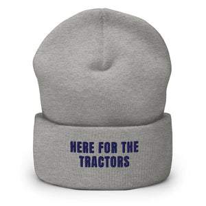 Here for the Tractors Cuffed Beanie - Heather Grey