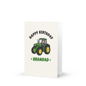 Happy Birthday Grandad John Deere 6R 250 | Kids Greeting Card
