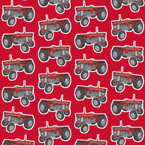 Massey Ferguson 165 Pillow Case – Red, print pattern close-up