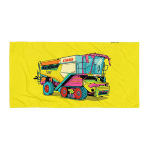 CLAAS Lexion 8600 TerraTrac Pop Art | Beach Towel