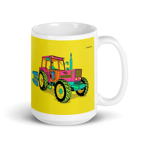 Fiat 1880 Pop Art | White Glossy Mug