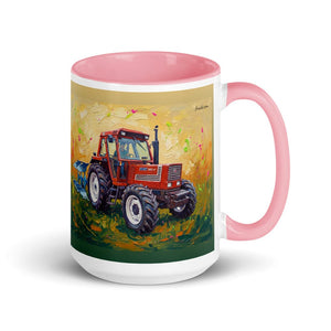 Fiat 1880 Splash Art | 15 oz Mug with Color Inside - Pink
