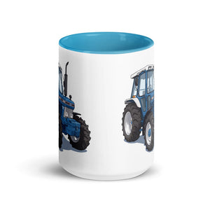 Ford 5610 Force II Illustration | 15 oz Mug with Color Inside - side view