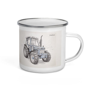Ford 5610 Force II Pencil Sketch | Enamel Mug