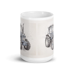 Ford 5610 Force II Pencil Sketch | White Glossy Mug - view 2