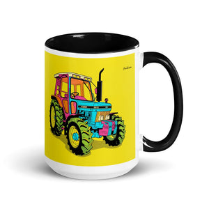 Ford 5610 Force II Pop Art | 15 oz Mug with Color Inside - Black