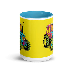 Ford 5610 Force II Pop Art | 15 oz Mug with Color Inside - side view