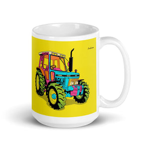 Ford 5610 Force II Pop Art | White Glossy Mug