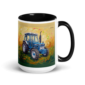 Ford 5610 Force II Splash Art | 15 oz Mug with Color Inside - Black