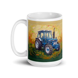 Ford 5610 Force II Splash Art | White Glossy Mug - view 3