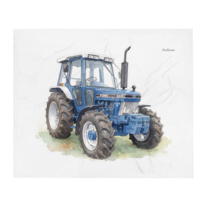 Ford 5610 Force II Watercolor | Throw Blanket