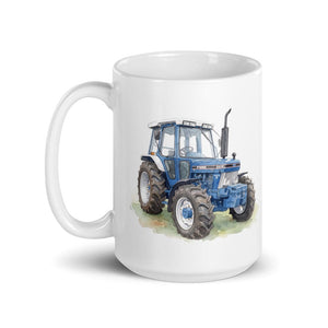 Ford 5610 Force II Watercolor | White Glossy Mug - view 3