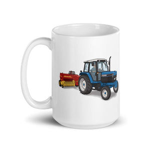 Ford 6640 SLE Illustration | White Glossy Mug - view 3