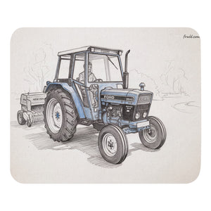 Ford 6640 SLE Pencil Sketch | Mouse Mat