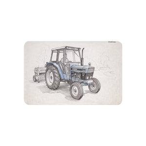 Ford 6640 SLE Pencil Sketch | Sherpa Blanket 37″×57″