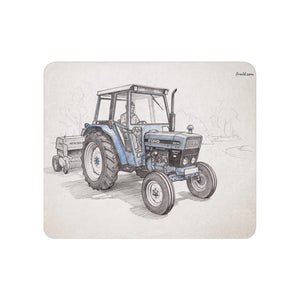 Ford 6640 SLE Pencil Sketch | Sherpa Blanket 50″×60″