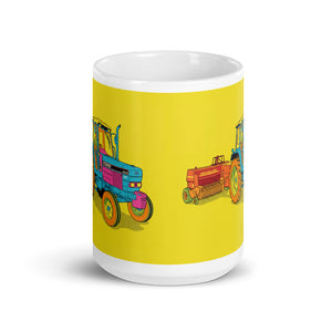 Ford 6640 SLE Pop Art | White Glossy Mug - view 2