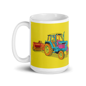 Ford 6640 SLE Pop Art | White Glossy Mug - view 3
