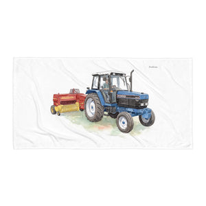 Ford 6640 SLE Watercolor | Beach Towel