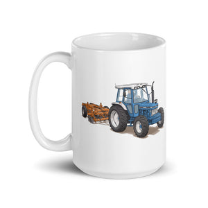 Ford 7810 Generation III Illustration | White Glossy Mug - view 3