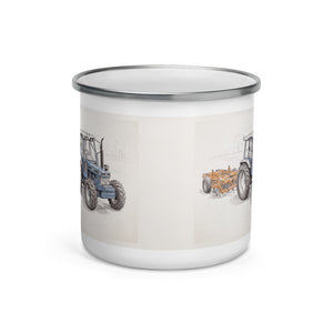 Ford 7810 Generation III Pencil Sketch | Enamel Mug - view 2
