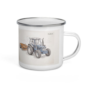Ford 7810 Generation III Pencil Sketch | Enamel Mug
