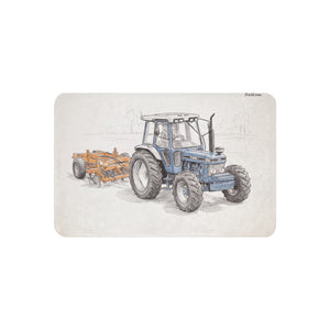 Ford 7810 Generation III Pencil Sketch | Sherpa Blanket 37″×57″