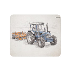 Ford 7810 Generation III Pencil Sketch | Sherpa Blanket 50″×60″