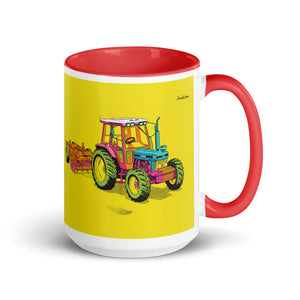 Ford 7810 Generation III Pop Art | 15 oz Mug with Color Inside - Red