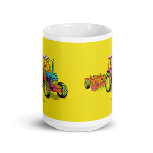 Ford 7810 Generation III Pop Art | White Glossy Mug - view 2