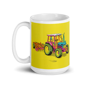 Ford 7810 Generation III Pop Art | White Glossy Mug - view 3