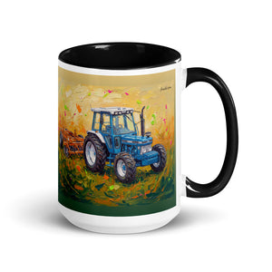 Ford 7810 Generation III Splash Art | 15 oz Mug with Color Inside - Black