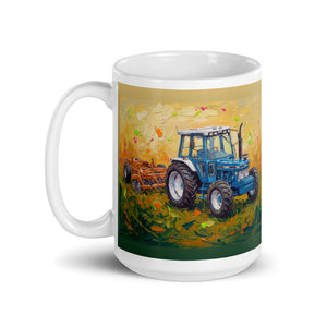 Ford 7810 Generation III Splash Art | White Glossy Mug - view 3