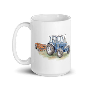 Ford 7810 Generation III Watercolor | White Glossy Mug - view 3
