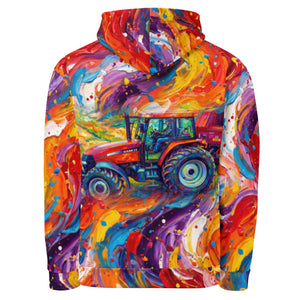 Furrow and Fields Hoodie Case MX 130 Splash Art | All-Over Print Hoodie Quality Farmers Merch