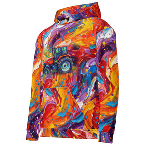 Furrow and Fields Hoodie Case MX 130 Splash Art | All-Over Print Hoodie Quality Farmers Merch