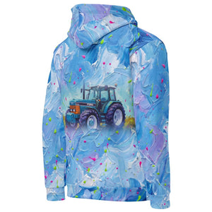 Furrow and Fields Hoodie Ford 8340 Splash Art | All-Over Print Hoodie Quality Farmers Merch