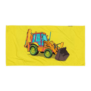 JCB 3CX Sitemaster Plus Pop Art | Beach Towel