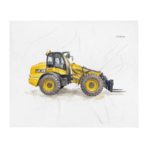 JCB TM420 Watercolor | Throw Blanket