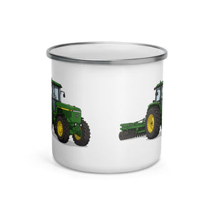 John Deere 4955 Illustration | Enamel Mug - view 2