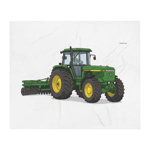 John Deere 4955 Illustration | Throw Blanket