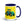 John Deere 4955 Pop Art | 15 oz Mug with Color Inside - Dark Blue