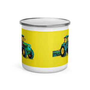 John Deere 4955 Pop Art | Enamel Mug - view 2
