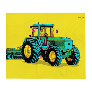 John Deere 4955 Pop Art | Throw Blanket