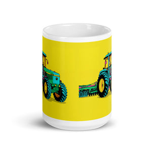 John Deere 4955 Pop Art | White Glossy Mug - view 2