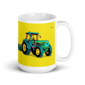 John Deere 4955 Pop Art | White Glossy Mug