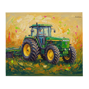 John Deere 4955 Splash Art | Throw Blanket