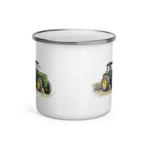 John Deere 4955 Watercolor | Enamel Mug - view 2