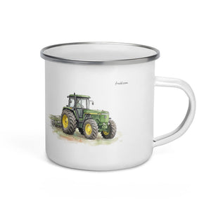 John Deere 4955 Watercolor | Enamel Mug