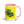John Deere 6910 with Hedge Cutter Pop Art | 15 oz Mug with Color Inside - Pink